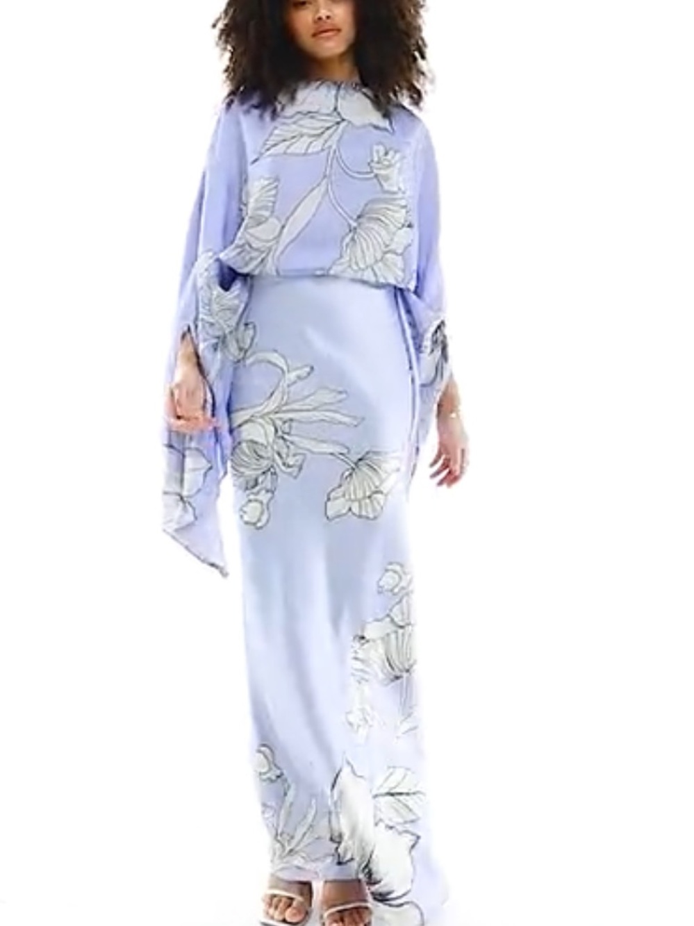 NWT ASOS DESIGN Chiffon Satin Maxi Dress size 6